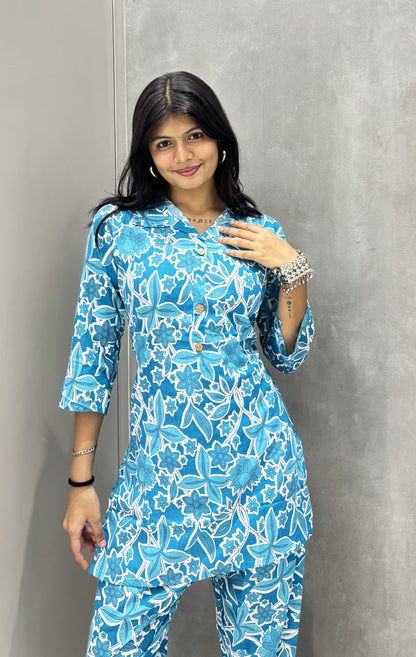 PickCell Printed Coord Set for Women