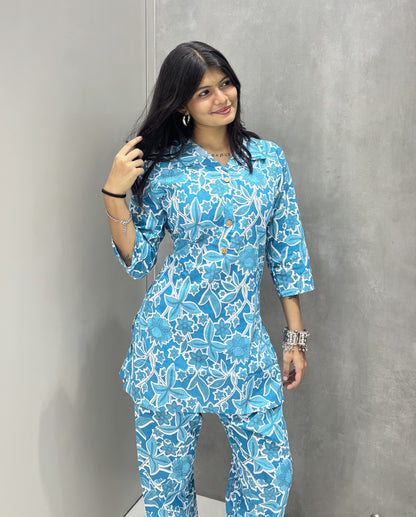 PickCell Printed Coord Set for Women