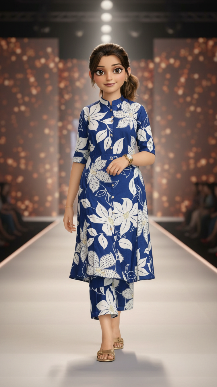 PickCell Premium Pure Cotton Printed Coord Set for Women