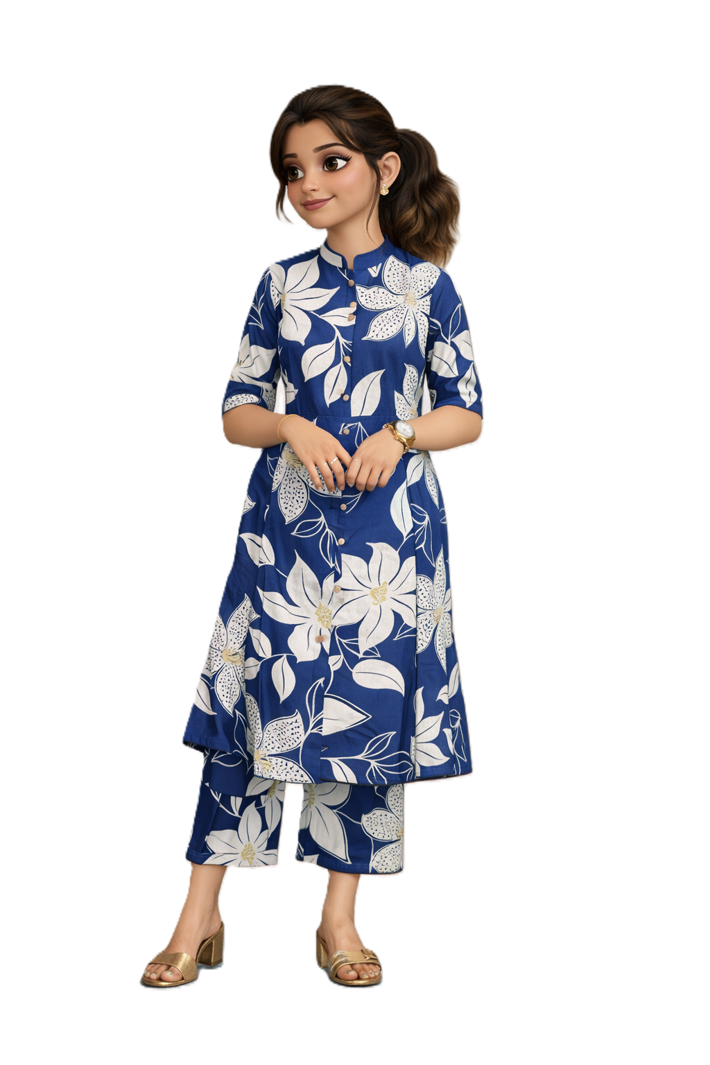 PickCell Premium Pure Cotton Printed Coord Set for Women