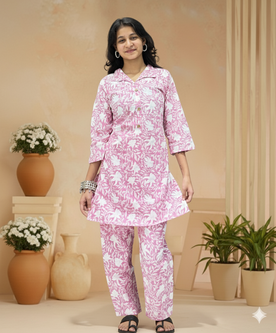 PickCell Printed Coord Set for Women