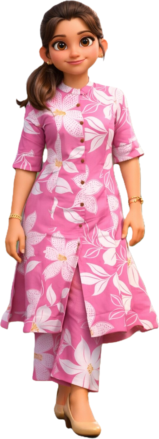 PickCell Premium Pure Cotton Printed Coord Set for Women