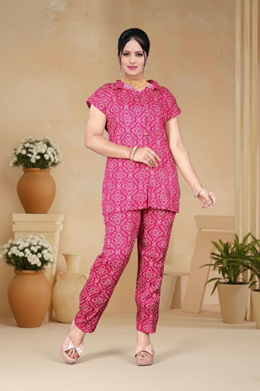 PickCell Delta Fabric Chundai Coord Set for Women