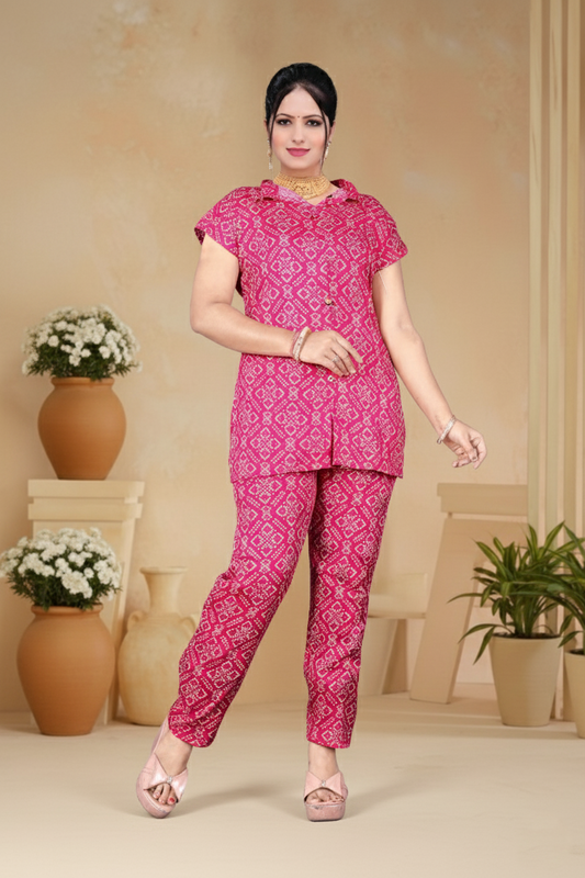 PickCell Delta Fabric Chundai Coord Set for Women