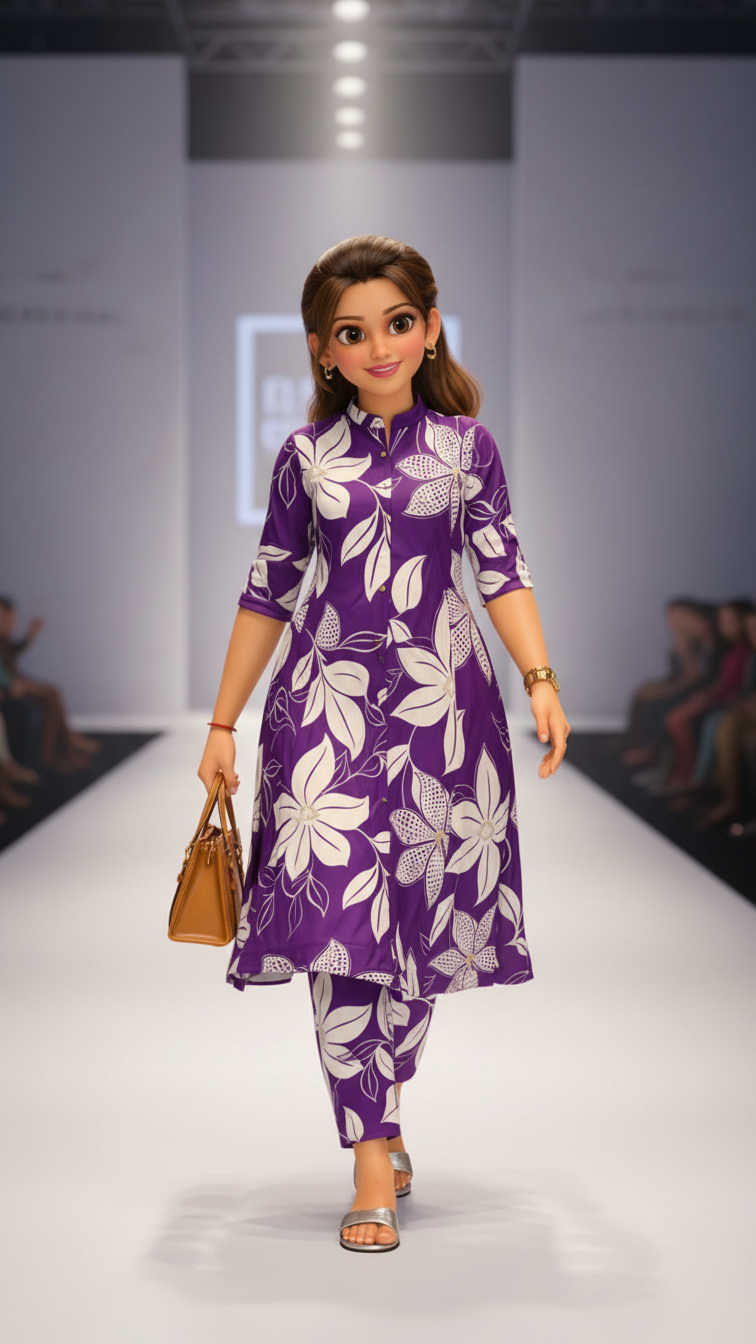 PickCell Premium Pure Cotton Printed Coord Set for Women