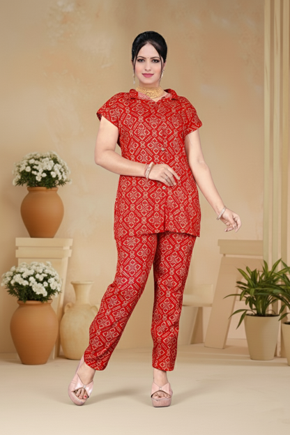PickCell Delta Fabric Chundai Coord Set for Women