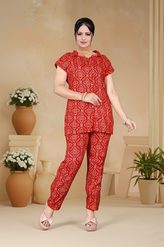 PickCell Delta Fabric Chundai Coord Set for Women