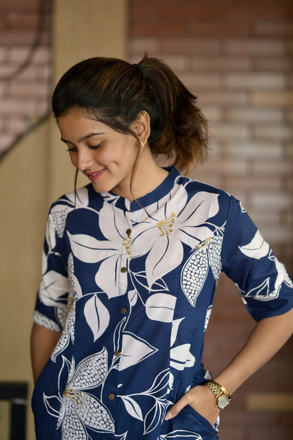 PickCell Premium Pure Cotton Printed Coord Set for Women