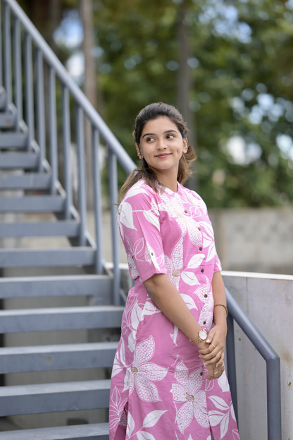 PickCell Premium Pure Cotton Printed Coord Set for Women