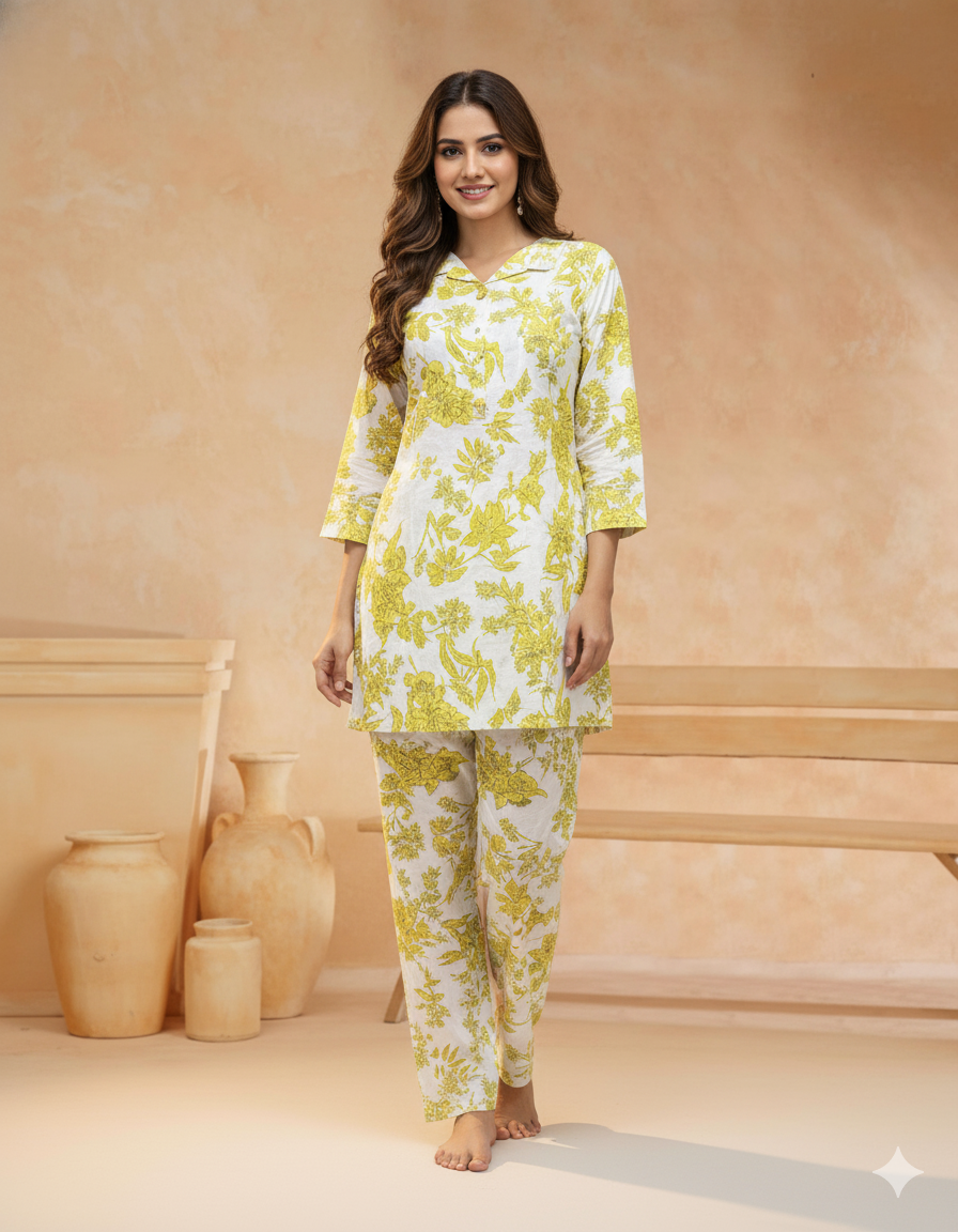 PickCell Printed Coord Set for Women