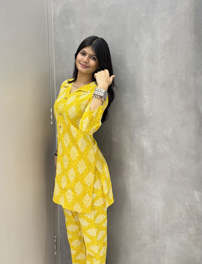 PickCell Printed Coord Set for Women