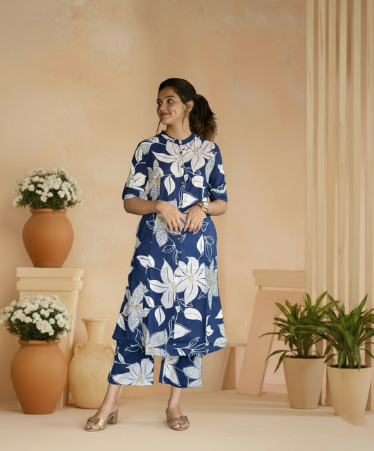 PickCell Premium Pure Cotton Printed Coord Set for Women
