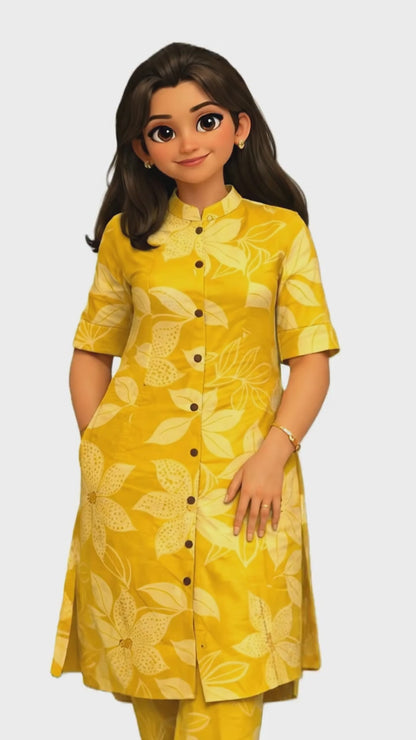 PickCell Premium Pure Cotton Printed Coord Set for Women