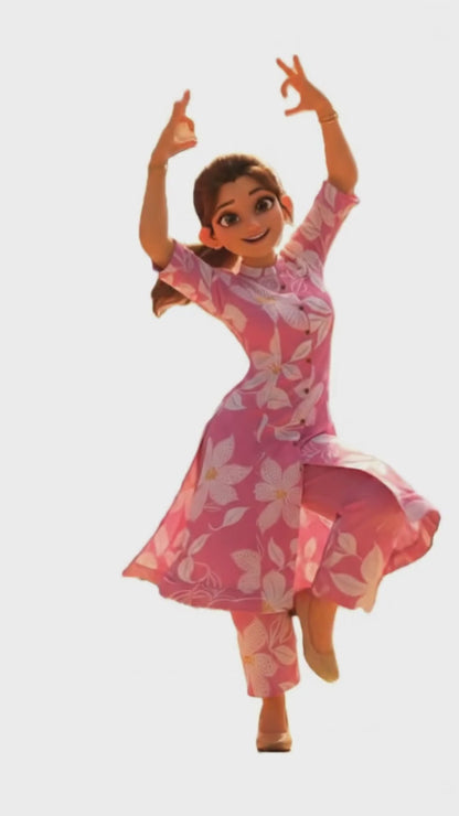 PickCell Premium Pure Cotton Printed Coord Set for Women