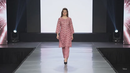 PickCell Women's Foil Print  Cotton Designer Kurti With Pant