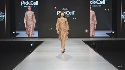 PickCell Women's Foil Print  Cotton Designer Kurti With Pant