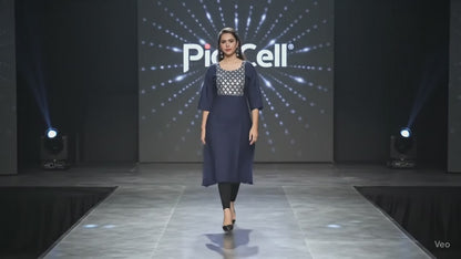 PickCell Navya Heavy Rayon Kurti with Neck Work – Stylish Women’s Kurti for Party & Daily Wear