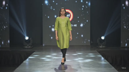 PickCell Gold Line Rayon Kurti – Elegant Ethnic Wear for Women | Party & Daily Wear