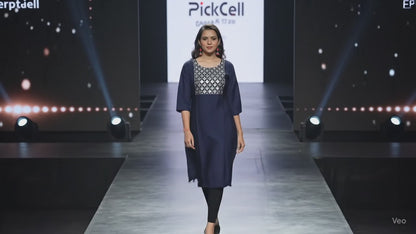 PickCell Navya Heavy Rayon Kurti with Neck Work – Stylish Women’s Kurti for Party & Daily Wear