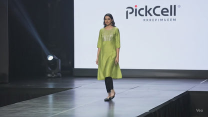 PickCell Navya Heavy Rayon Kurti with Neck Work – Stylish Women’s Kurti for Party & Daily Wear