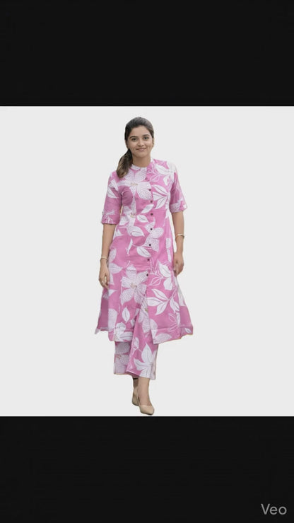 PickCell Premium Pure Cotton Printed Coord Set for Women