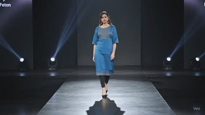 PickCell Kia Satin Kurti with Neck Work  Elegant Party & Daily Wear for Women