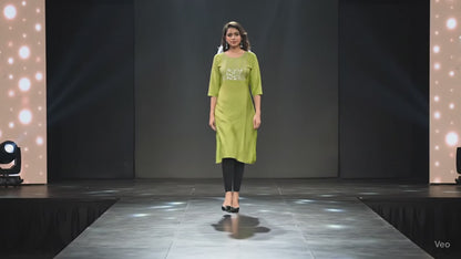 PickCell Navya Heavy Rayon Kurti with Neck Work – Stylish Women’s Kurti for Party & Daily Wear
