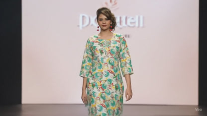 PickCell Capsule  Foil Print Kurti with Bottom (Rayon Fabric)