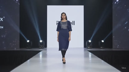 PickCell Kia Satin Embroidered Kurti – Premium Neck Work for Women | Party & Festive Wear